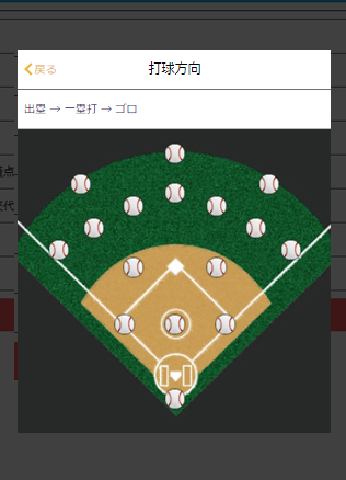 打撃結果登録